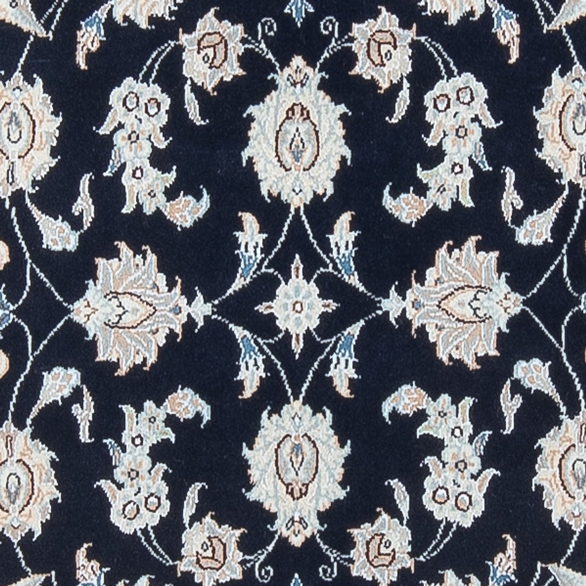 Tapis de couloir Tapis persan - Nain - Premium - 302 x 80 cm - bleu foncé