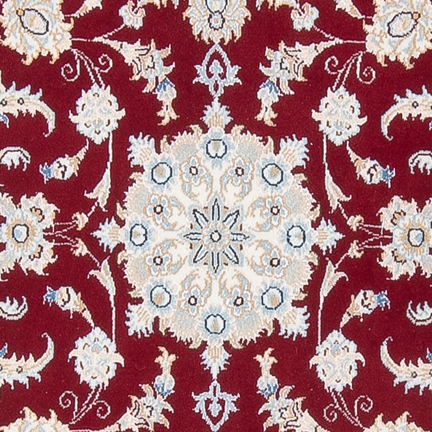 Tapis de couloir Tapis persan - Nain - Premium - 302 x 82 cm - rouge