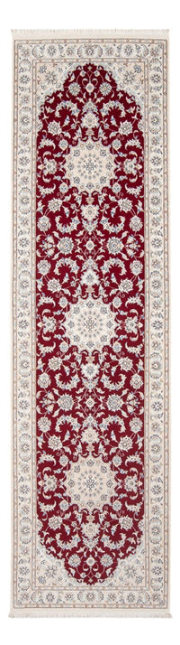 Tapis de couloir Tapis persan - Nain - Premium - 297 x 92 cm - rouge