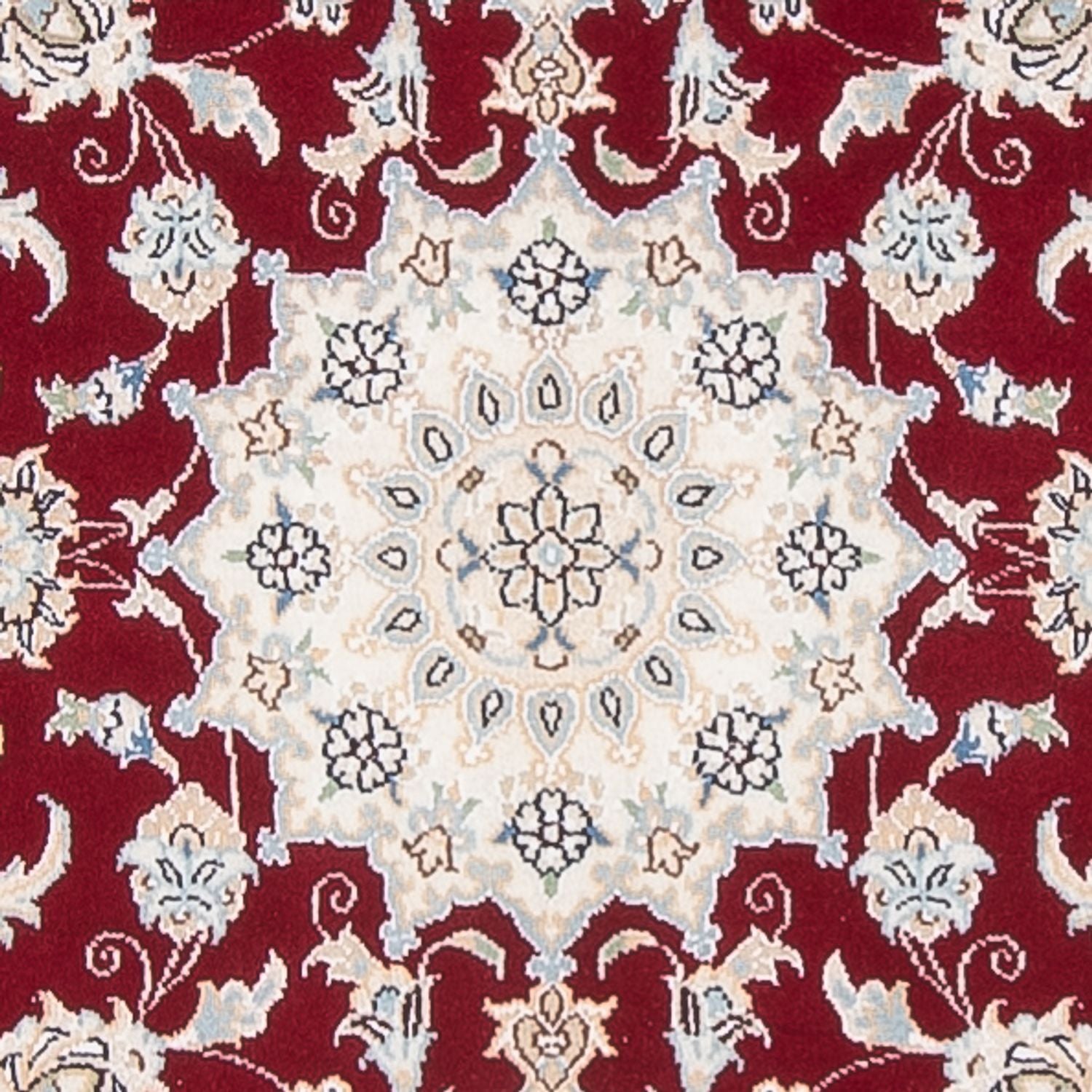 Tapis de couloir Tapis persan - Nain - Premium - 297 x 92 cm - rouge
