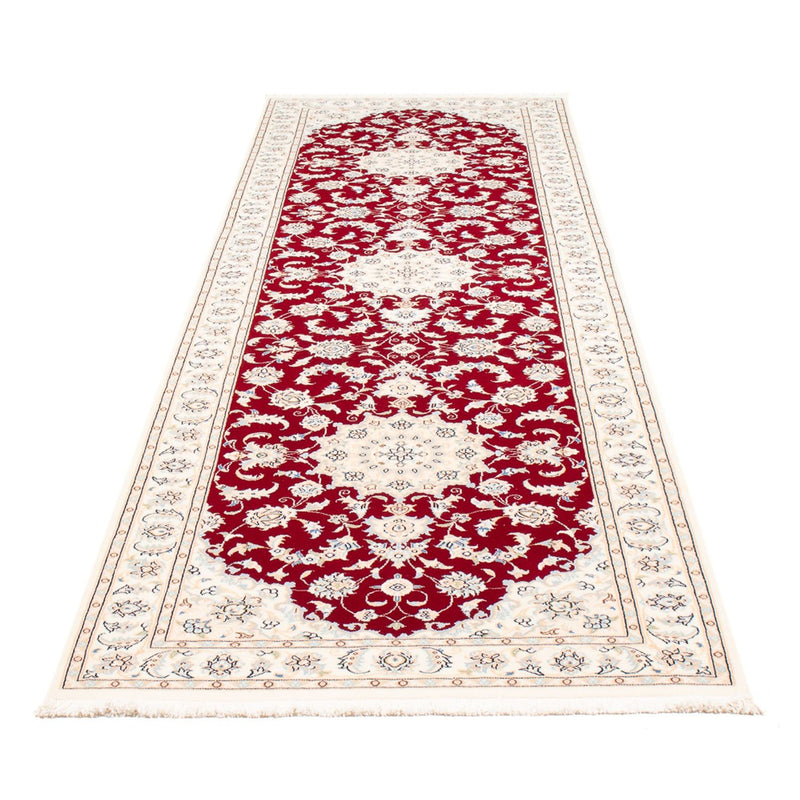 Tapis de couloir Tapis persan - Nain - Premium - 297 x 92 cm - rouge