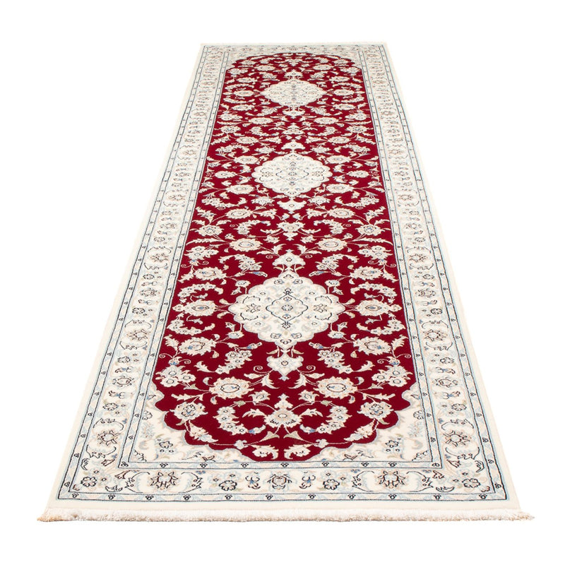 Tapis de couloir Tapis persan - Nain - Premium - 354 x 86 cm - rouge