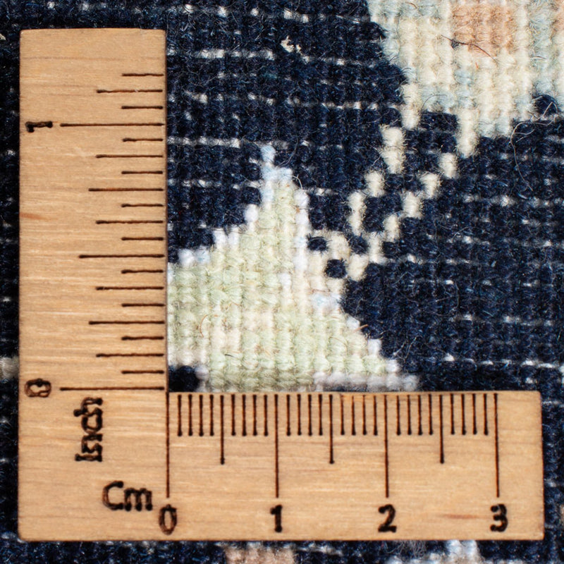 Tapis de couloir Tapis persan - Nain - Premium - 344 x 90 cm - bleu foncé