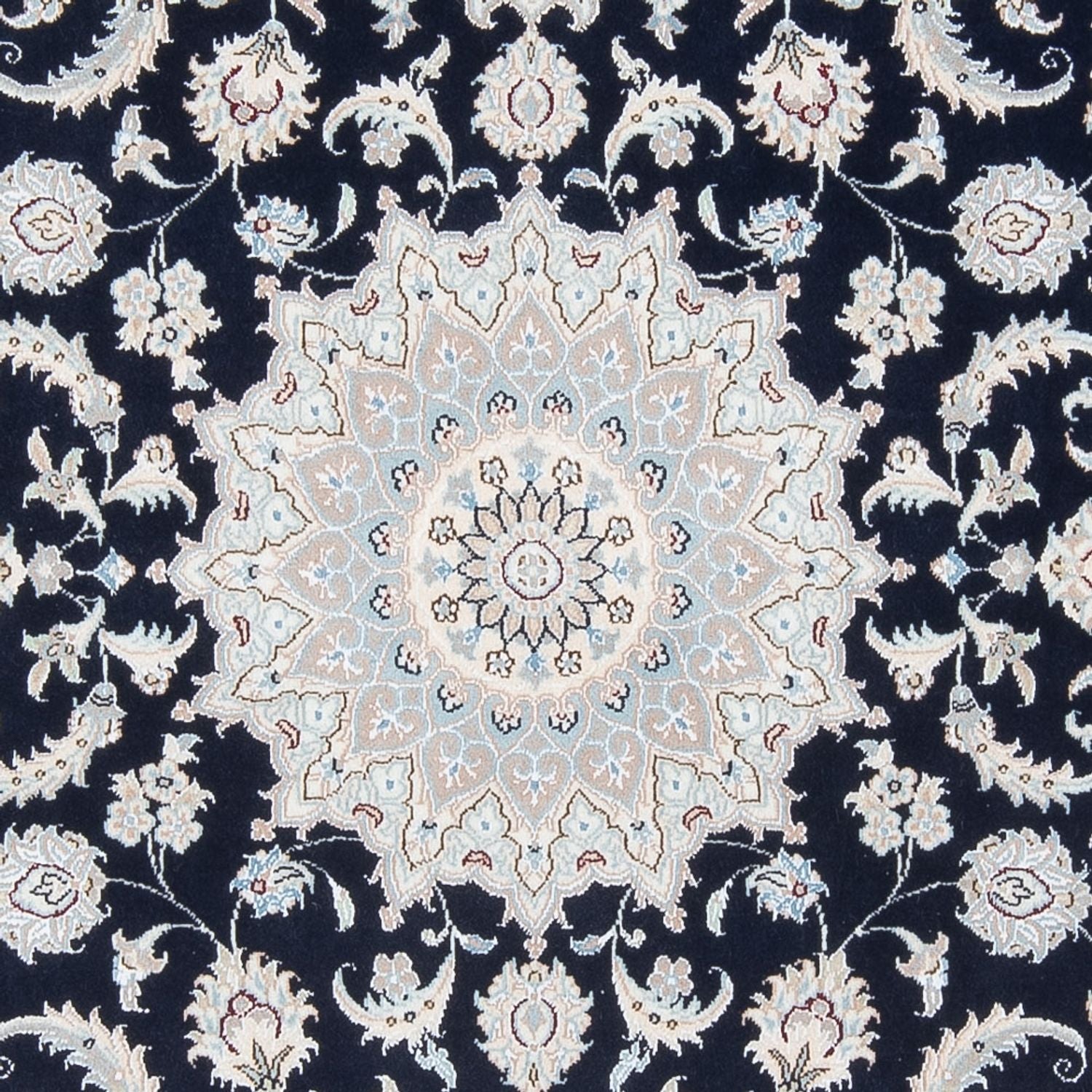 Tapis persan - Nain - Premium - 200 x 150 cm - bleu foncé