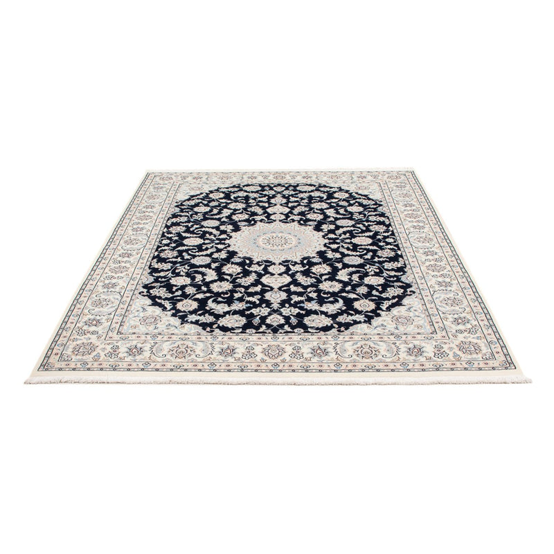 Tapis persan - Nain - Premium - 200 x 150 cm - bleu foncé