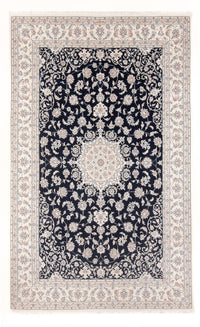 Tapis persan - Nain - Premium - 301 x 202 cm - bleu foncé