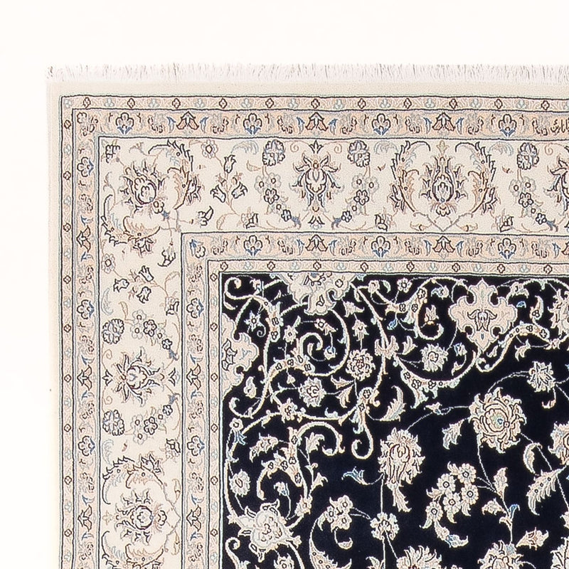 Tapis persan - Nain - Premium - 301 x 202 cm - bleu foncé