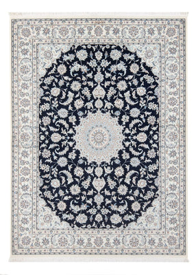 Tapis persan - Nain - Premium - 199 x 149 cm - bleu foncé