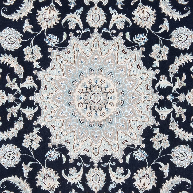 Tapis persan - Nain - Premium - 199 x 149 cm - bleu foncé