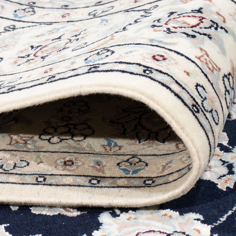 Tapis persan - Nain - Premium - 199 x 149 cm - bleu foncé