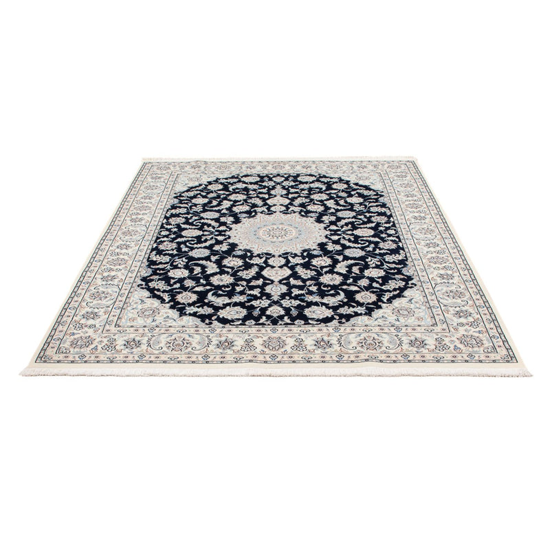 Tapis persan - Nain - Premium - 199 x 149 cm - bleu foncé