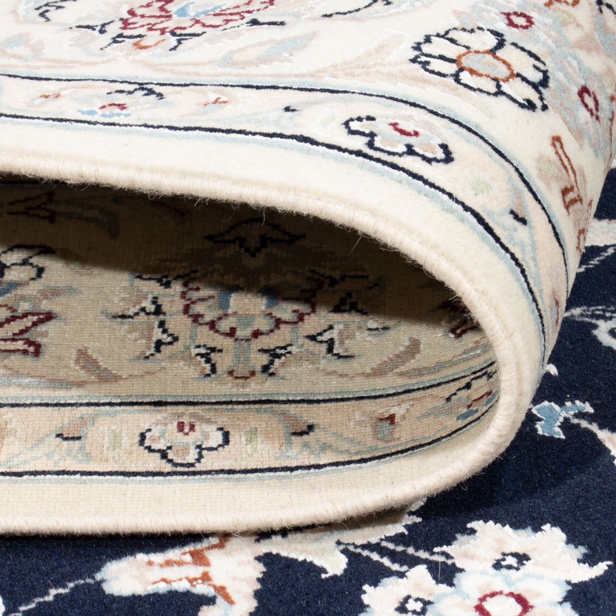 Tapis persan - Nain - Premium - 202 x 150 cm - bleu foncé