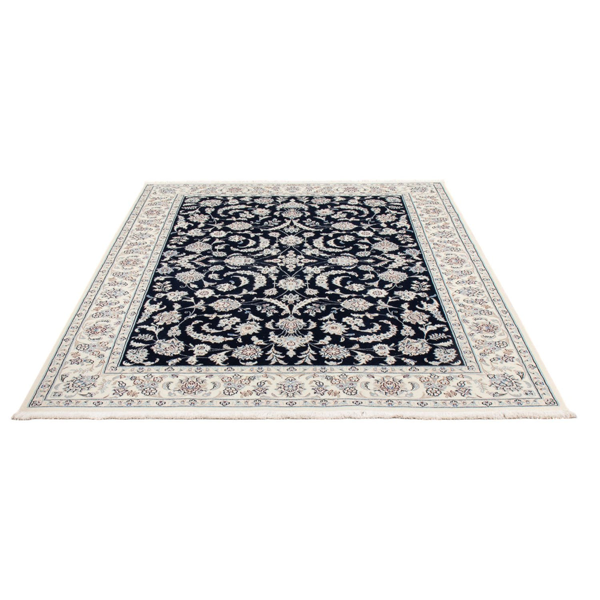Tapis persan - Nain - Premium - 202 x 150 cm - bleu foncé