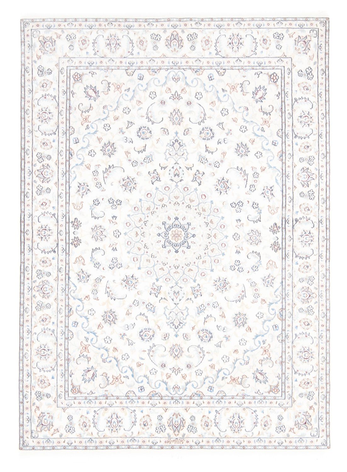 Tapis persan - Nain - Royal - 198 x 150 cm - crème