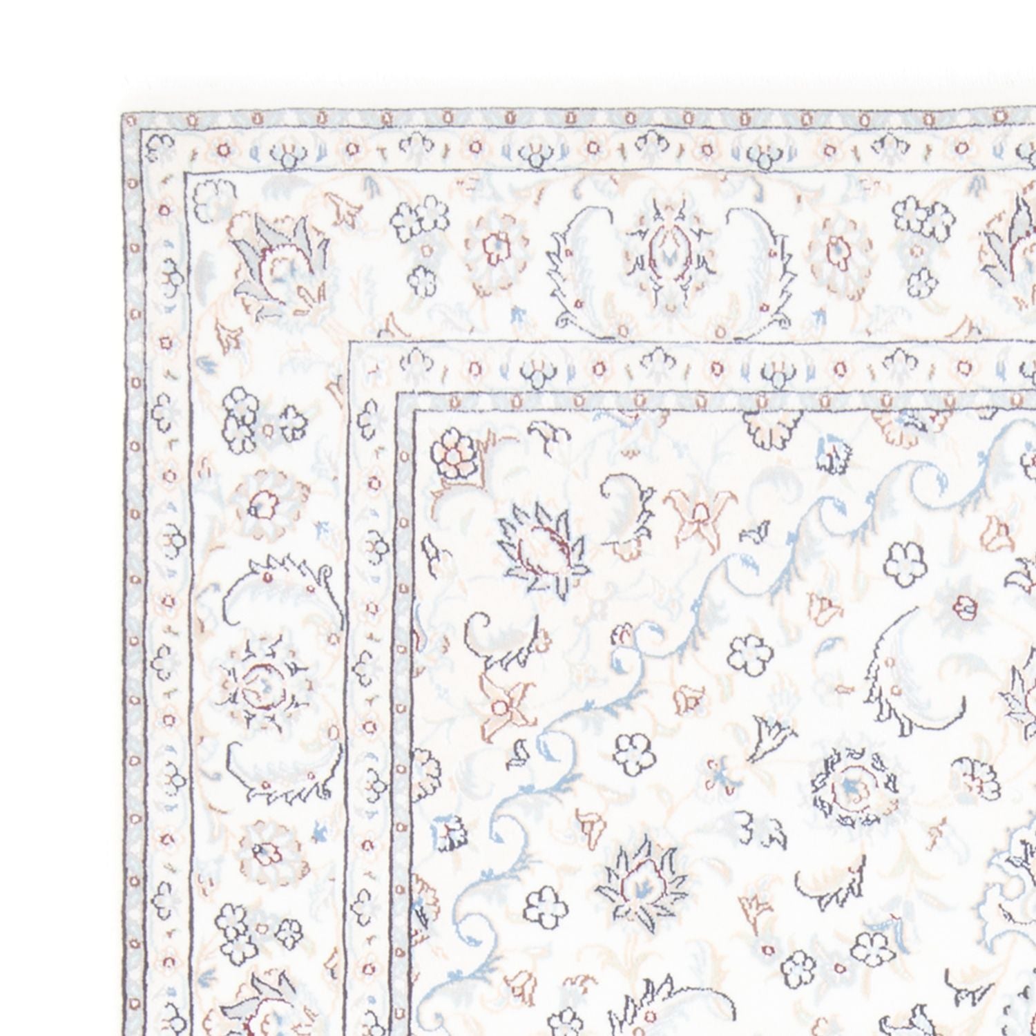 Tapis persan - Nain - Royal - 198 x 150 cm - crème