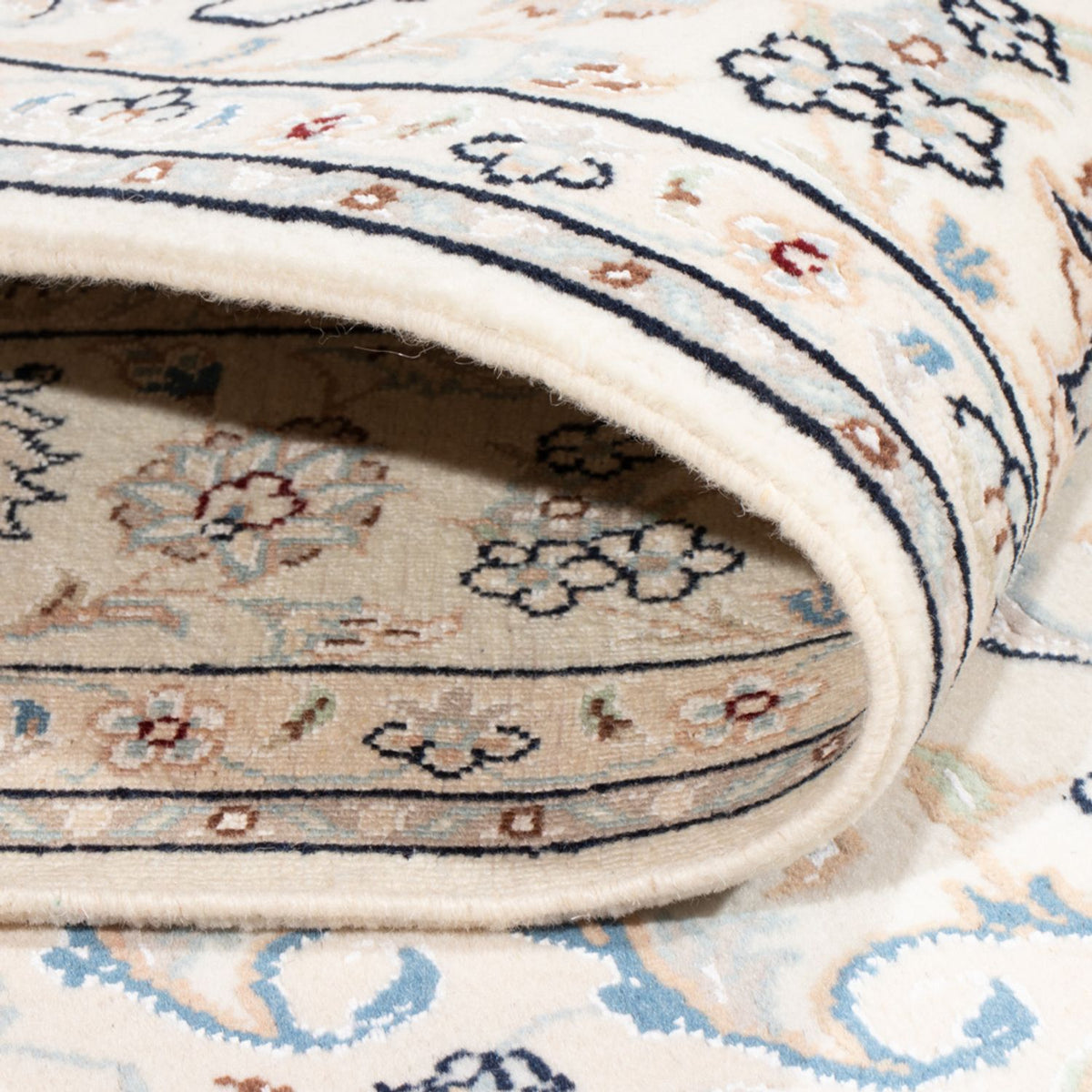 Tapis persan - Nain - Royal - 198 x 150 cm - crème