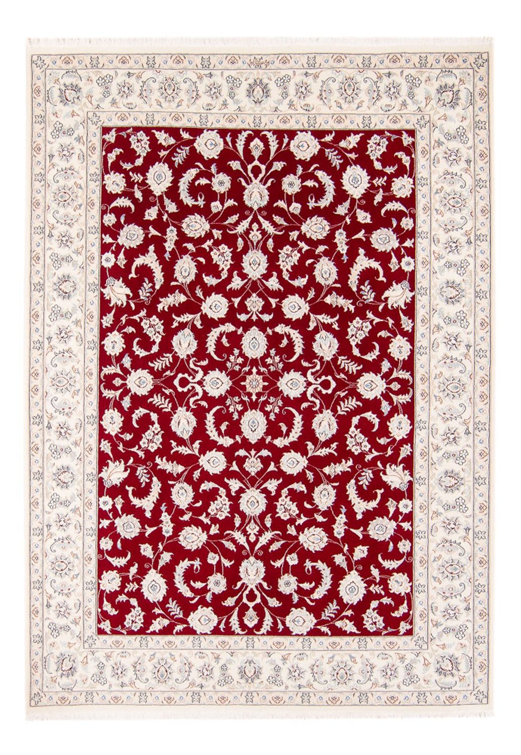 Tapis persan - Nain - 234 x 170 cm - rouge