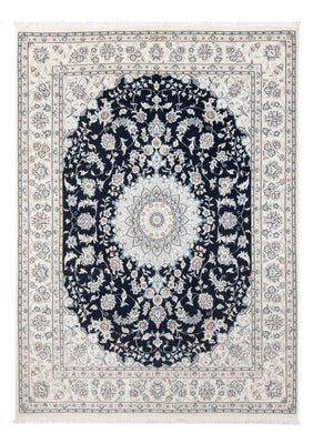 Tapis persan - Nain - Premium - 204 x 150 cm - bleu foncé