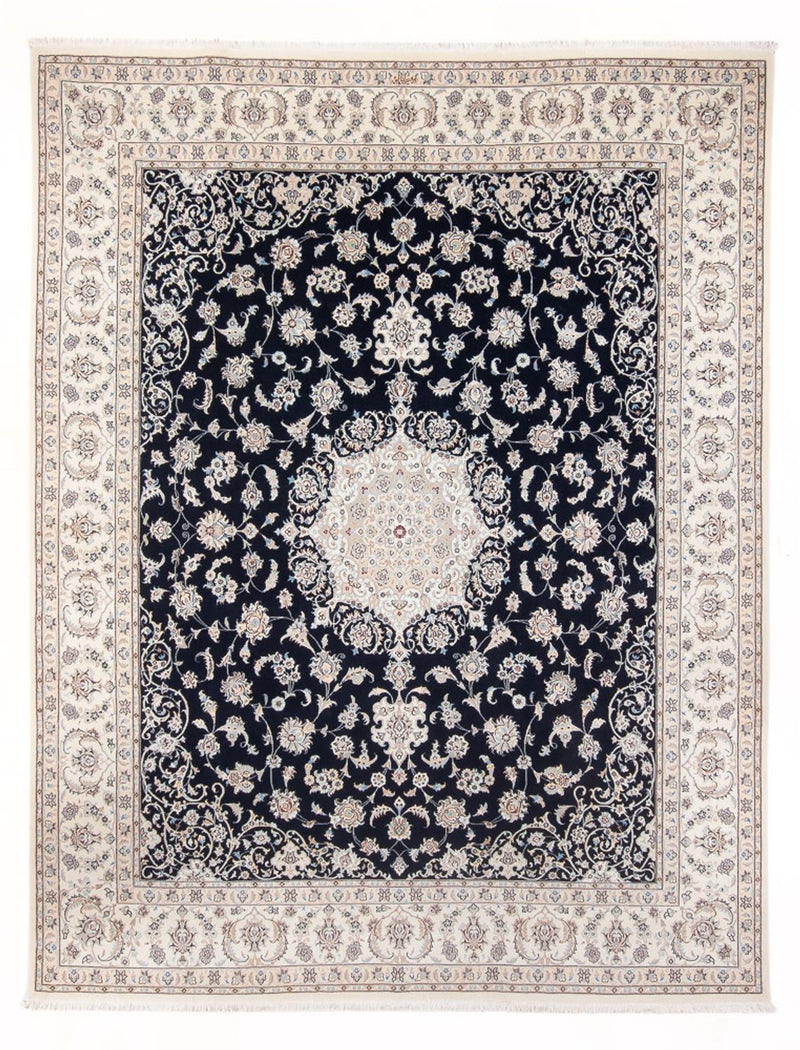 Tapis persan - Nain - Premium - 300 x 247 cm - bleu foncé