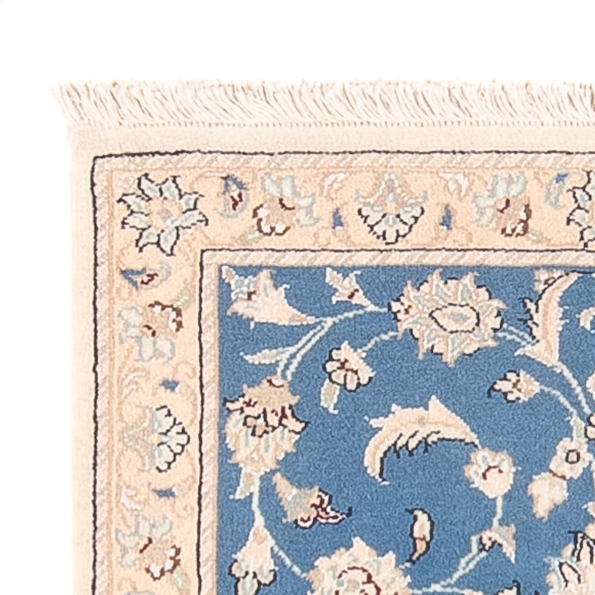 Tapis persan - Nain - 88 x 59 cm - bleu