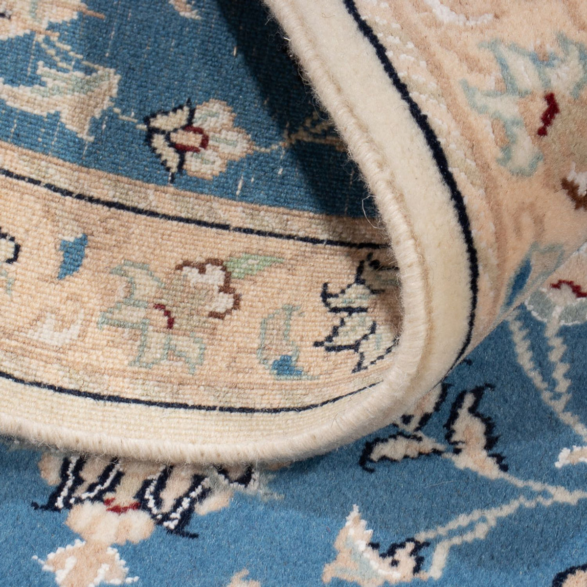 Tapis persan - Nain - 88 x 59 cm - bleu