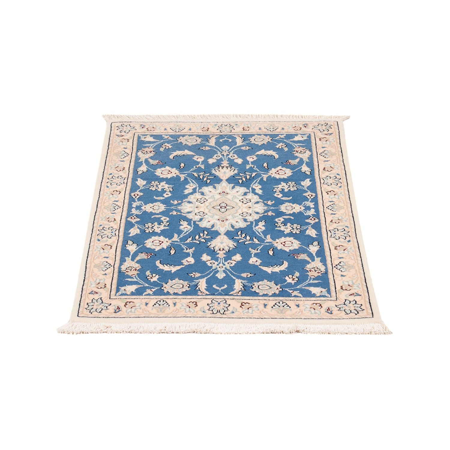 Tapis persan - Nain - 88 x 59 cm - bleu