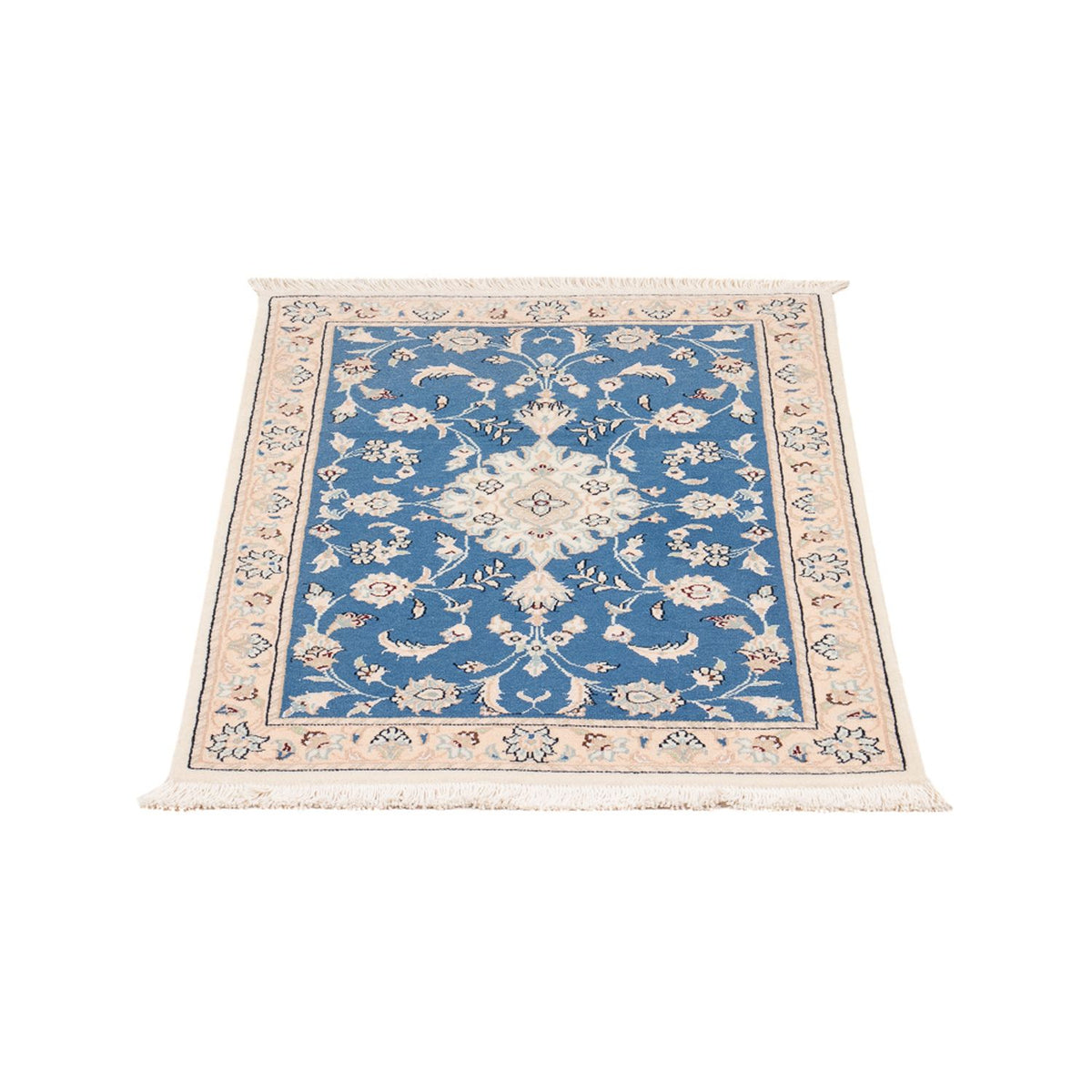 Tapis persan - Nain - 88 x 59 cm - bleu
