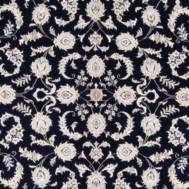 Tapis persan - Nain - 233 x 170 cm - bleu foncé