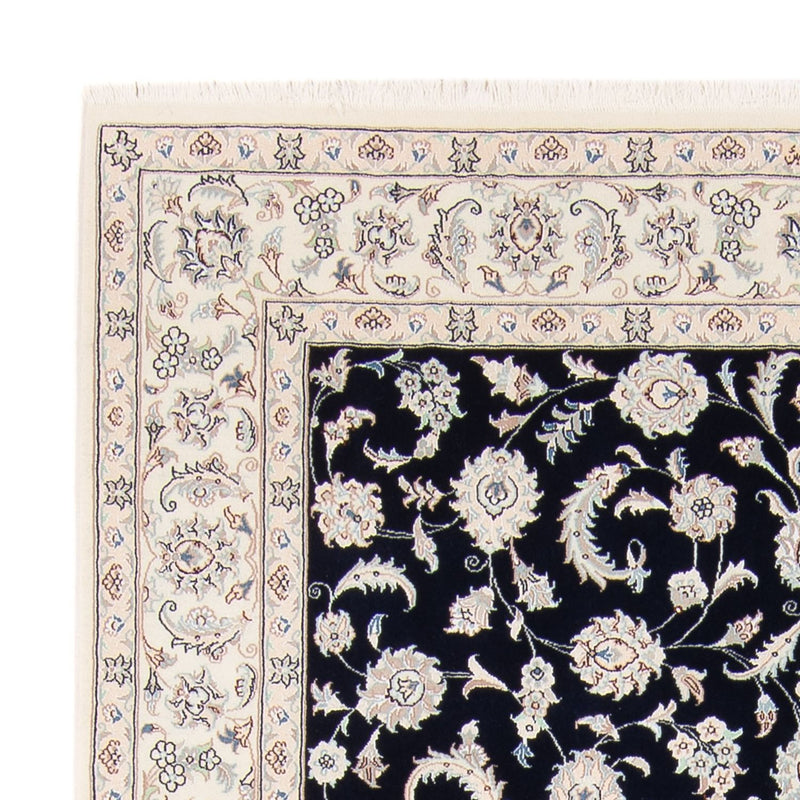 Tapis persan - Nain - 233 x 170 cm - bleu foncé