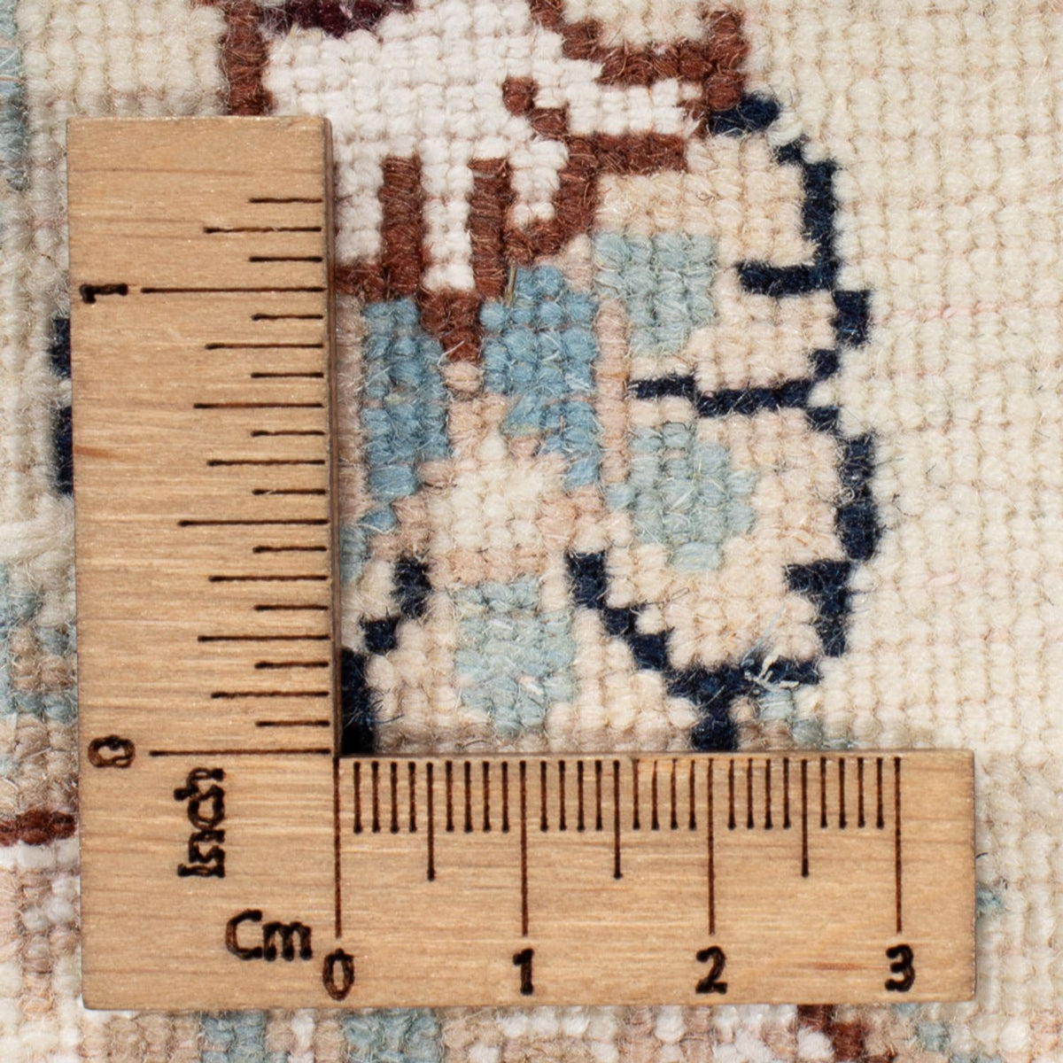 Tapis persan - Nain ronde  - 202 x 202 cm - bleu foncé