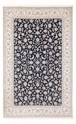 Tapis persan - Nain - Premium - 298 x 198 cm - bleu foncé