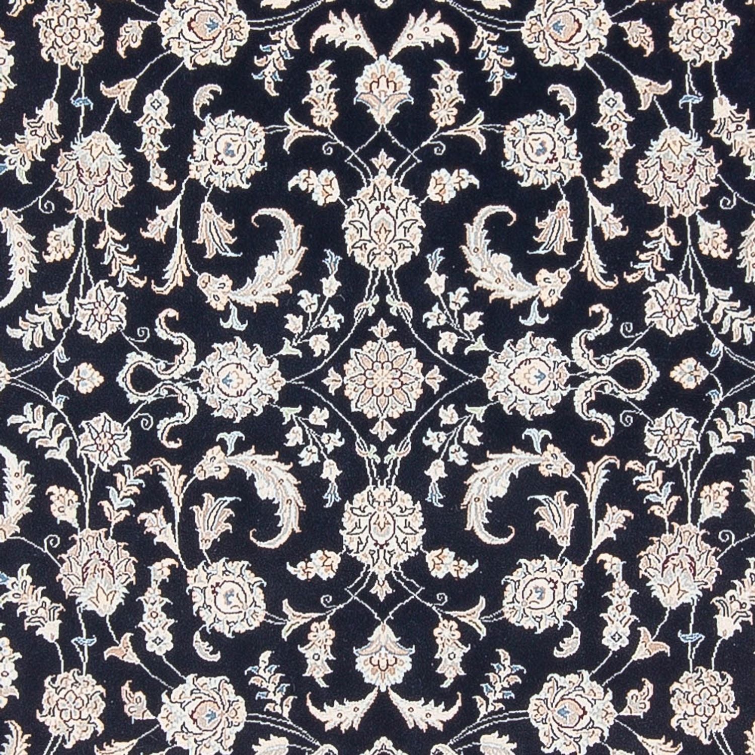 Tapis persan - Nain - Premium - 298 x 198 cm - bleu foncé