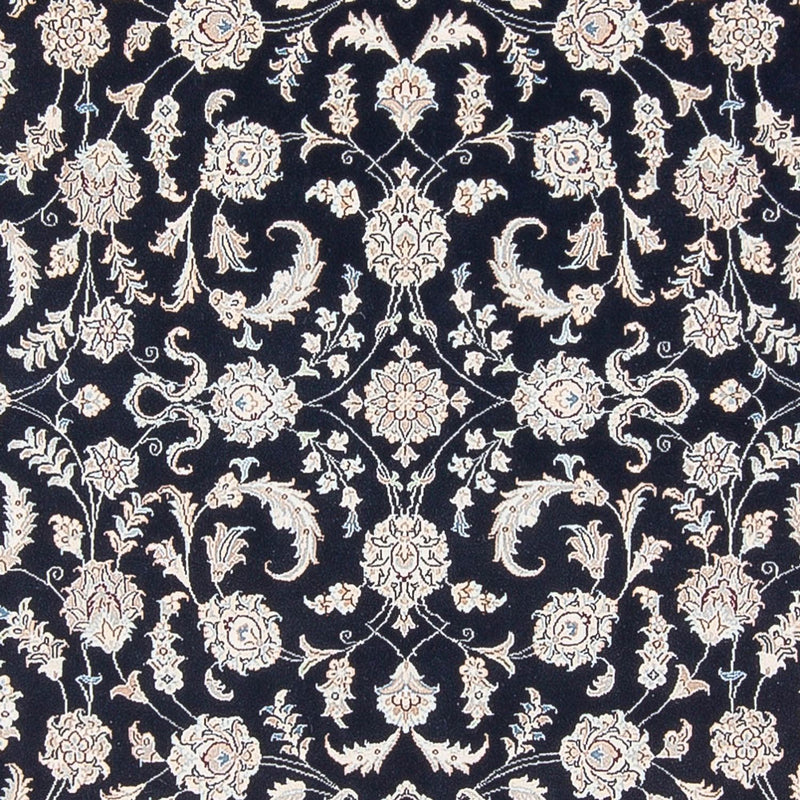 Tapis persan - Nain - Premium - 298 x 198 cm - bleu foncé