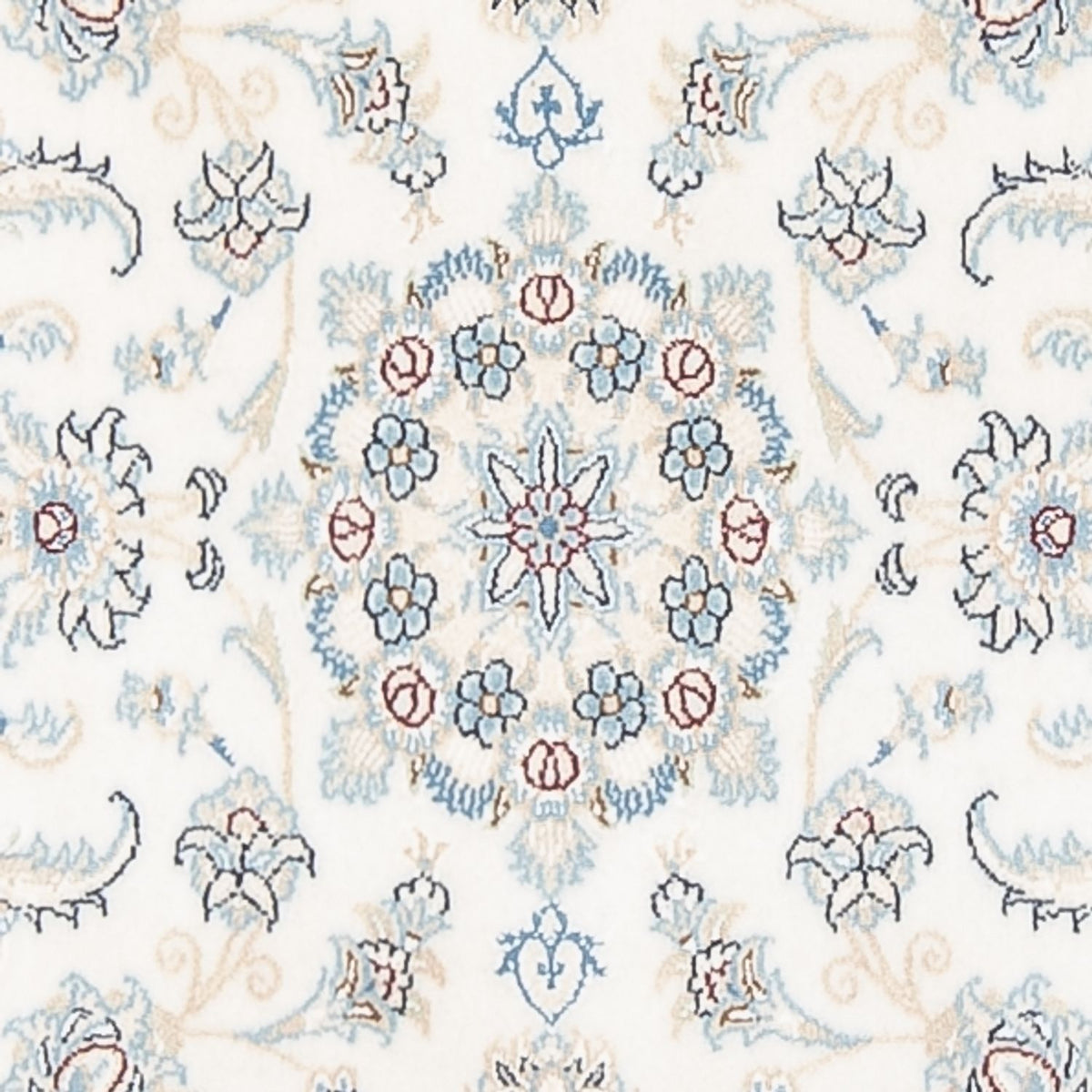 Tapis de couloir Tapis persan - Nain - Premium - 300 x 80 cm - crème