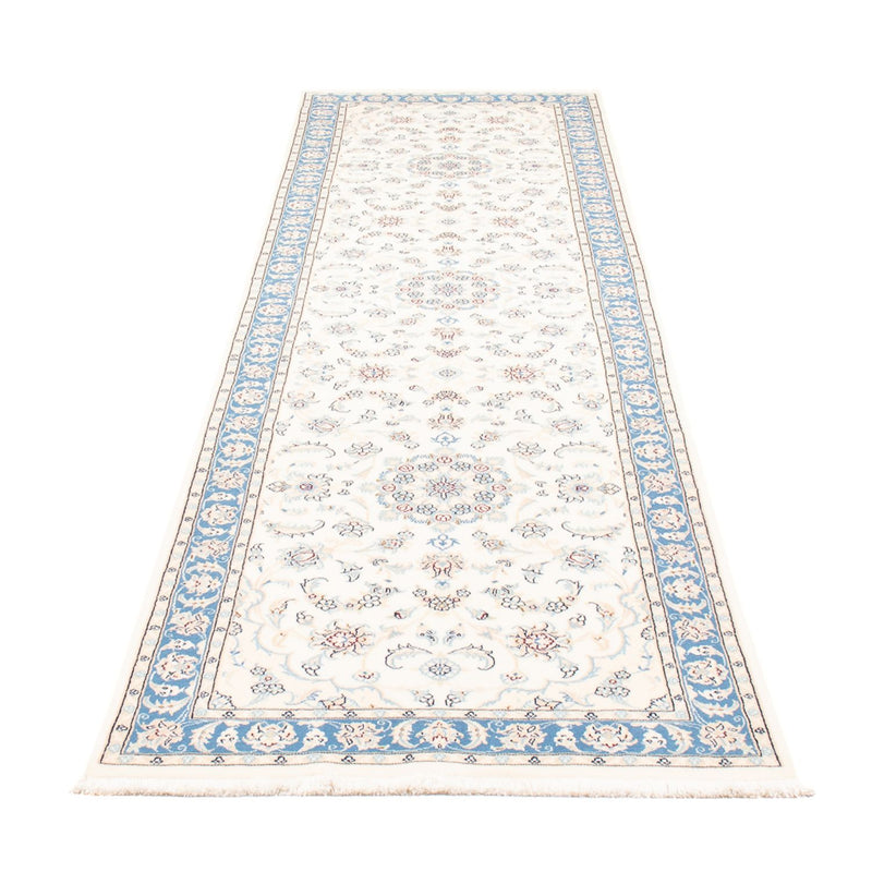 Tapis de couloir Tapis persan - Nain - Premium - 300 x 80 cm - crème