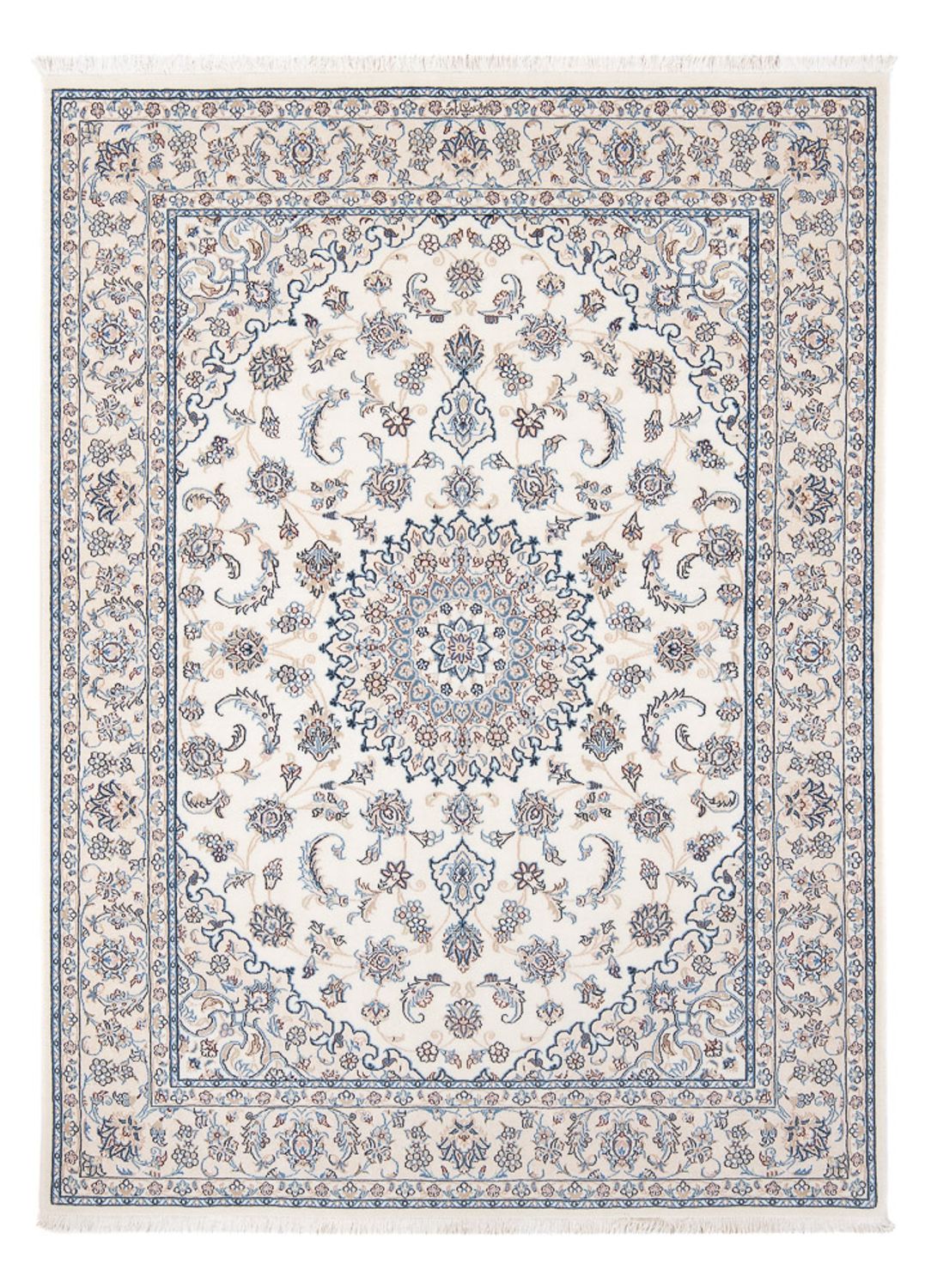 Tapis persan - Nain - Premium - 200 x 150 cm - crème
