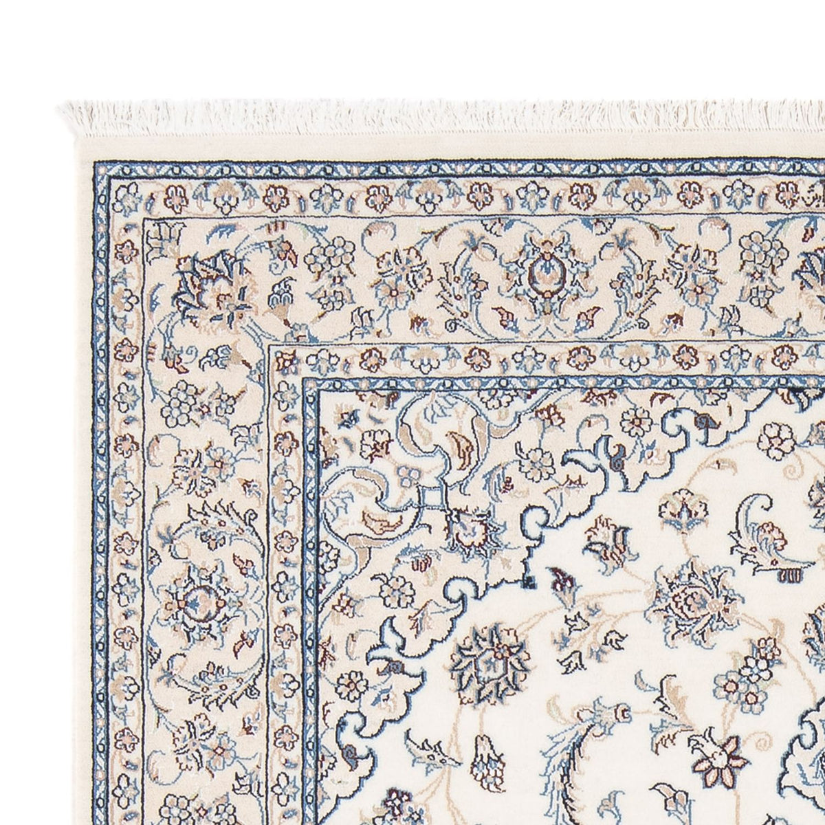 Tapis persan - Nain - Premium - 200 x 150 cm - crème