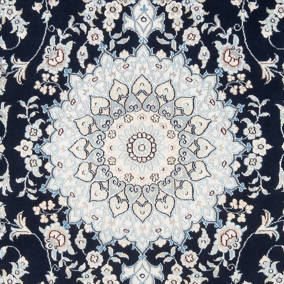 Tapis persan - Nain - Premium - 199 x 150 cm - bleu foncé