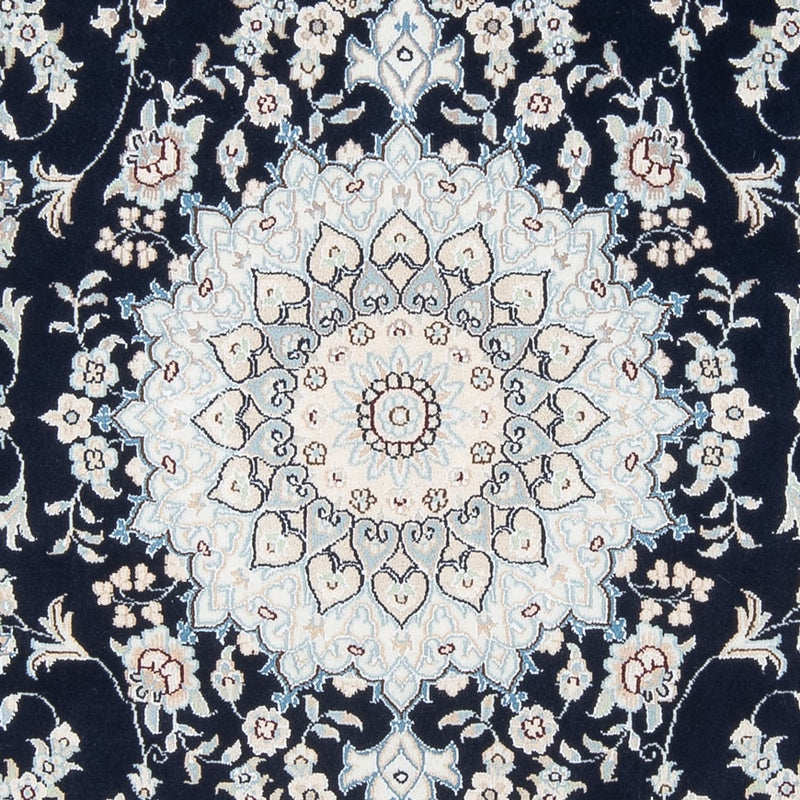 Tapis persan - Nain - Premium - 199 x 150 cm - bleu foncé