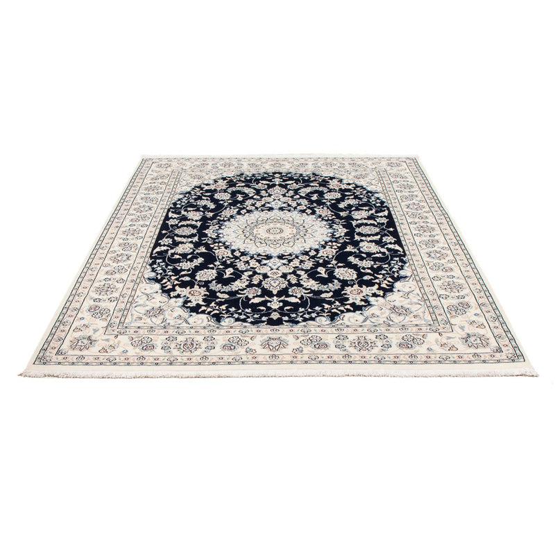 Tapis persan - Nain - Premium - 199 x 150 cm - bleu foncé