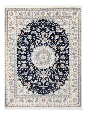 Tapis persan - Nain - Premium - 195 x 150 cm - bleu foncé