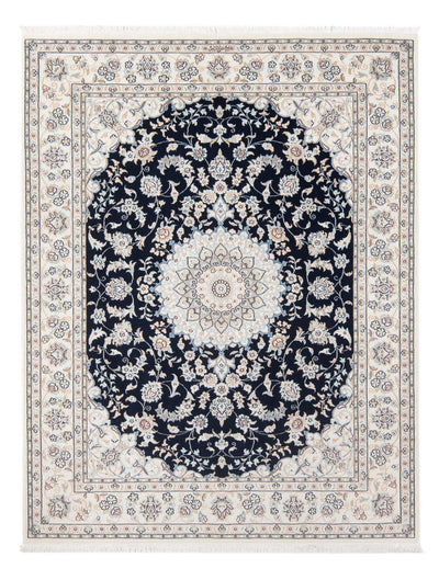 Tapis de Nain - 6La Tapis 150x195cm - Tapis persan - bleu foncé