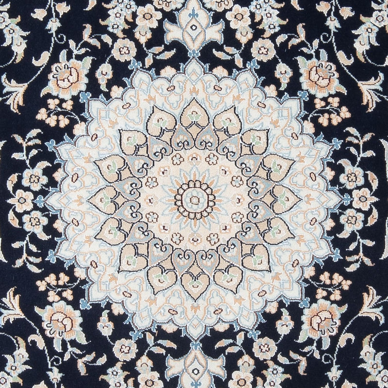 Tapis persan - Nain - Premium - 195 x 150 cm - bleu foncé