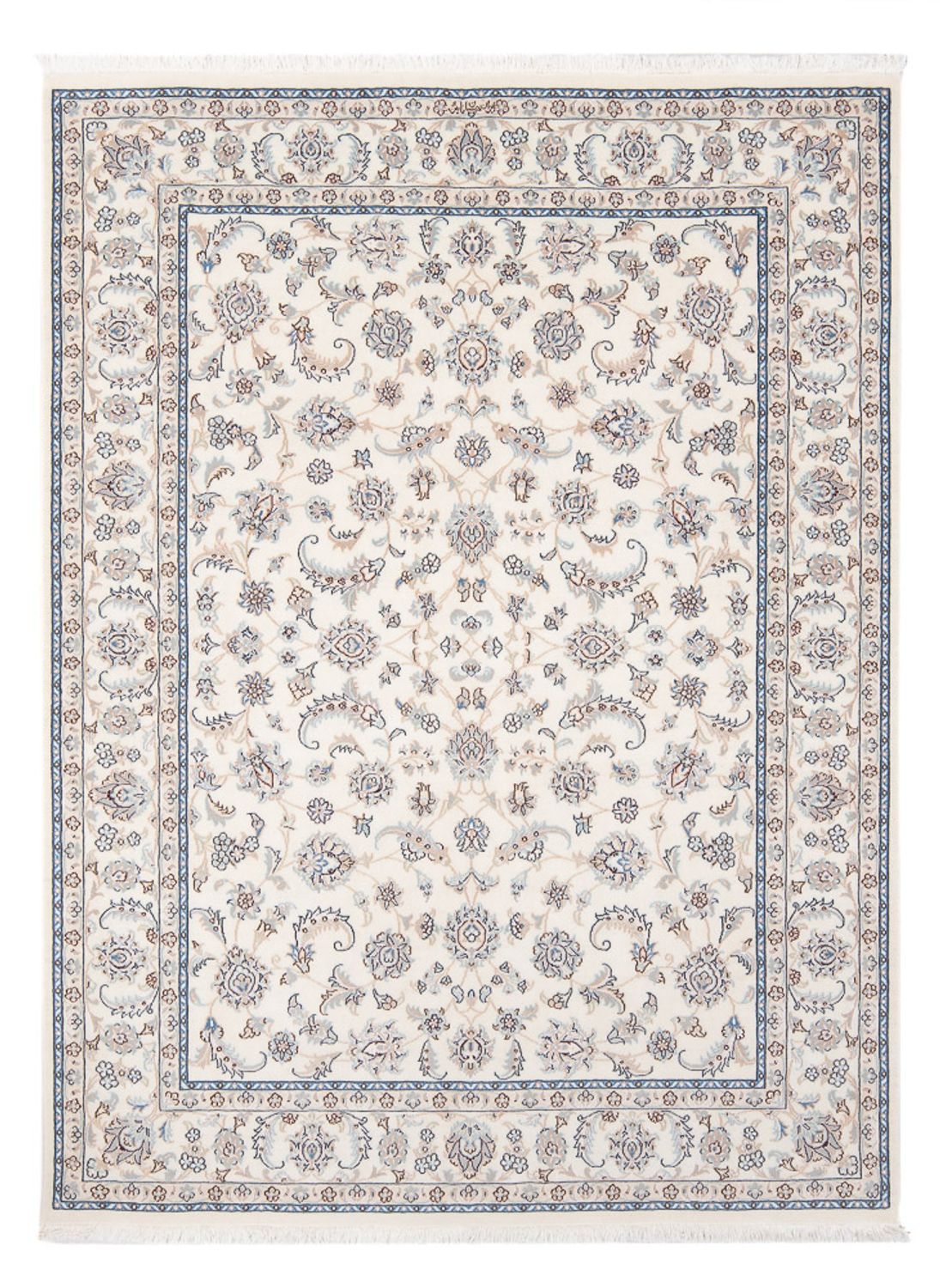 Tapis persan - Nain - Premium - 201 x 150 cm - crème