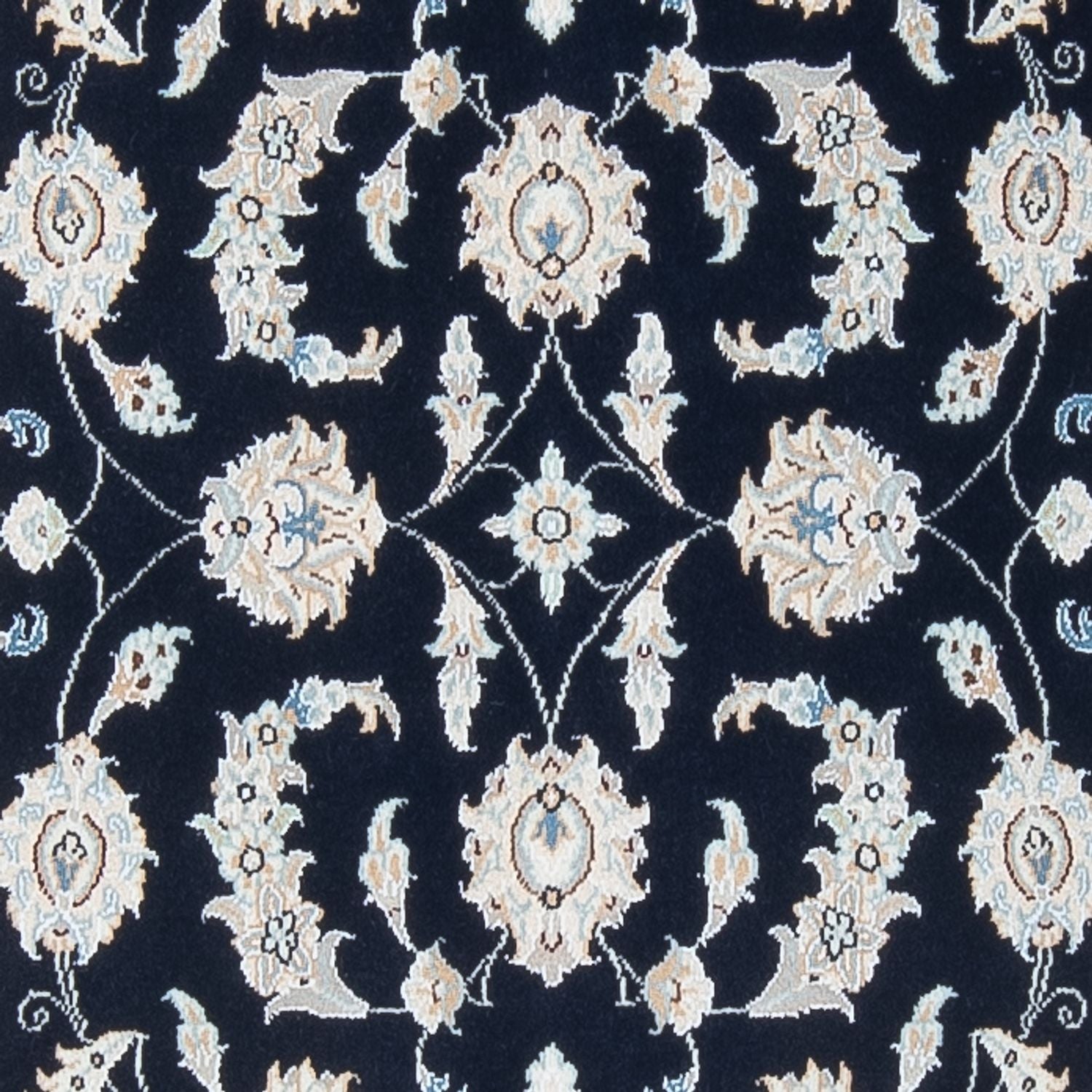 Tapis de couloir Tapis persan - Nain - Premium - 352 x 82 cm - bleu foncé