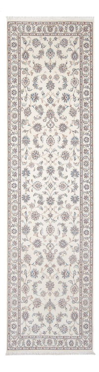 Tapis de couloir Tapis persan - Nain - Premium - 309 x 90 cm - crème