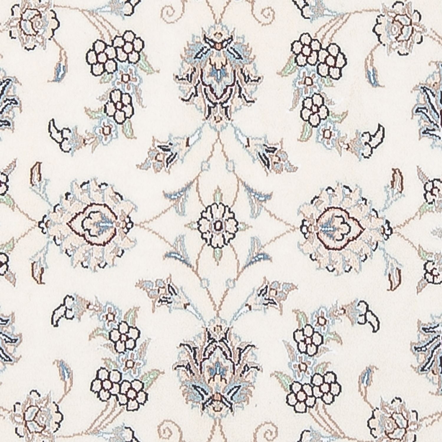 Tapis de couloir Tapis persan - Nain - Premium - 309 x 90 cm - crème