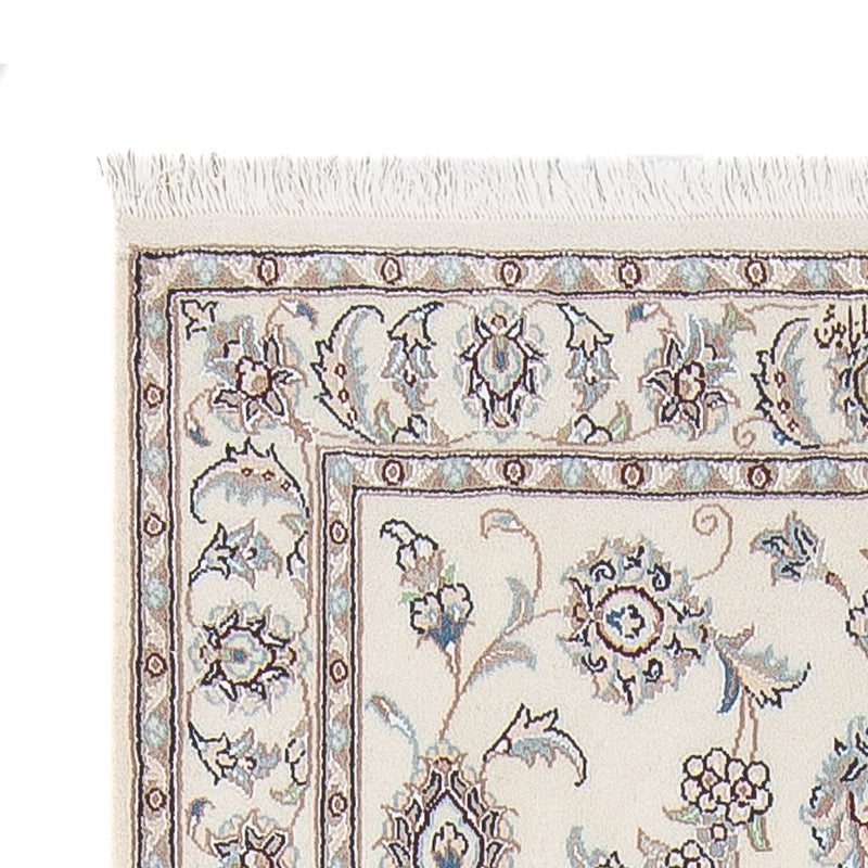 Tapis de couloir Tapis persan - Nain - Premium - 309 x 90 cm - crème