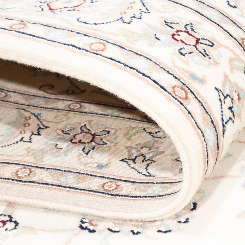 Tapis de couloir Tapis persan - Nain - Premium - 309 x 90 cm - crème