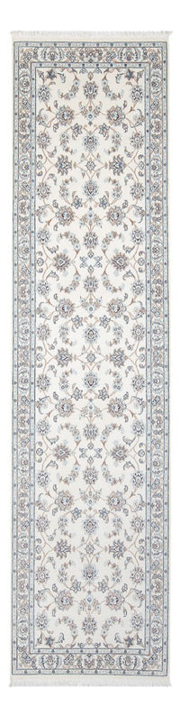 Tapis de couloir Tapis persan - Nain - Premium - 301 x 82 cm - crème